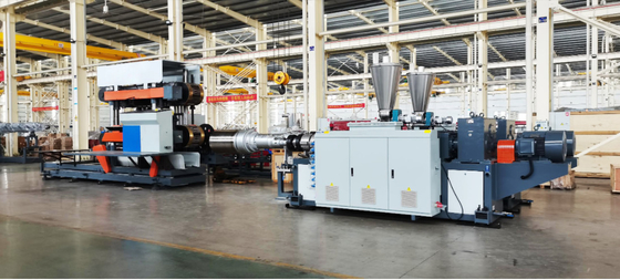 comprare Linea di estrusione per tubi corrugati a doppia parete HYPET personalizzabile 200-600 mm con servizio di installazione di ingegneri online manufacture