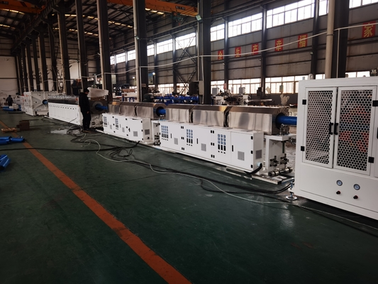comprare 250-630mm / 315-800mm Linea di produzione di tubi PVC-O 380V/3P/50Hz Linea di estrusione di tubi O-PVC online manufacture