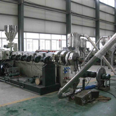 comprare Shenzhen HYPET PVC Pelletizing Line With Twin Conic Extruder / PVC Granules Making With Conic Twin Screw Extruder Machine online manufacture