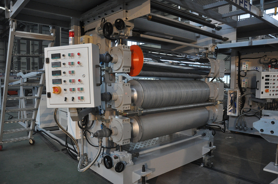 comprare HYPET PVC Plastic Marble Sheet Making Machine /Artificial Marble Board Production Line /Marble Plastic 3D Wall Panel Machine online manufacture