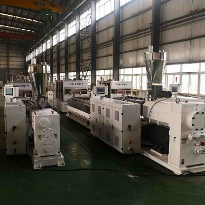 comprare Shenzhen HYPET WPC Cladding Wall Panel Interior Great Board with Laminating Pattern Extrusion Machine Making Production Line online manufacture