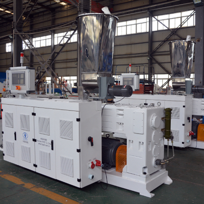 comprare Estrusore a vite gemellare conica per macchina di estrusione PVC Shenzhen HYPET 65/132 con motore da 37kw online manufacture