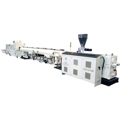 comprare Alta produzione 90-160mm PVC UPVC tubo d'acqua di drenaggio tubo di scarico macchina di produzione con HYPET 65/132 Twin Scew Extruder online manufacture