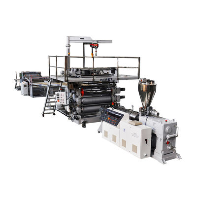 comprare La linea dell'estrusione dell'asse del pavimento di SPC con l'estrusore a vite gemellato conico 95/192 ha prodotto 800k/h online manufacture