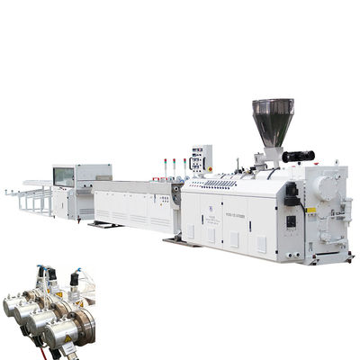 comprare Fonte di uscita a quattro teste 16/20/25/32 Linea di produzione di tubi di tubo di cavi elettrici in PVC con doppia vite online manufacture