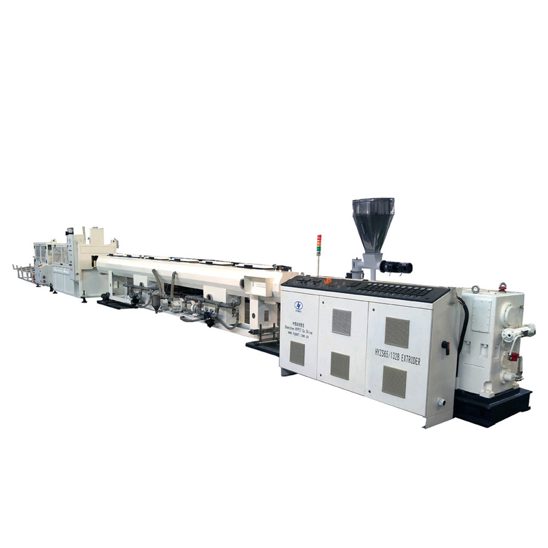 Linea di produzione di tubi di scarico idrico in PVC ad alta efficienza da 110-200 mm con ZS65/132 Output 420kg/h 8t/day