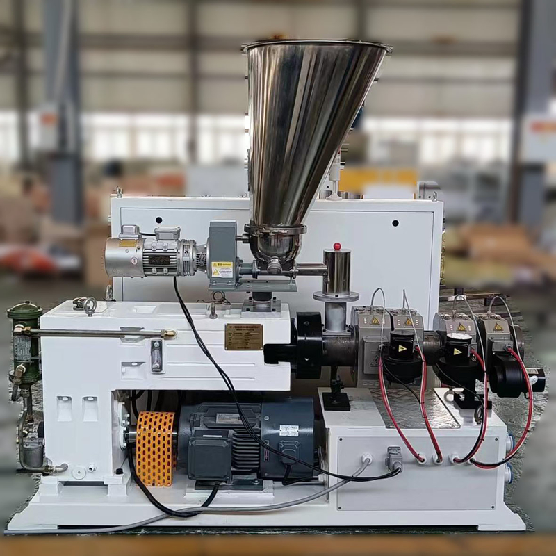 Laboratorio Mini Twin-Screw Compounding Conical Plastic Extruder ZS35/76 Piccola doppia vite Co-estrusione