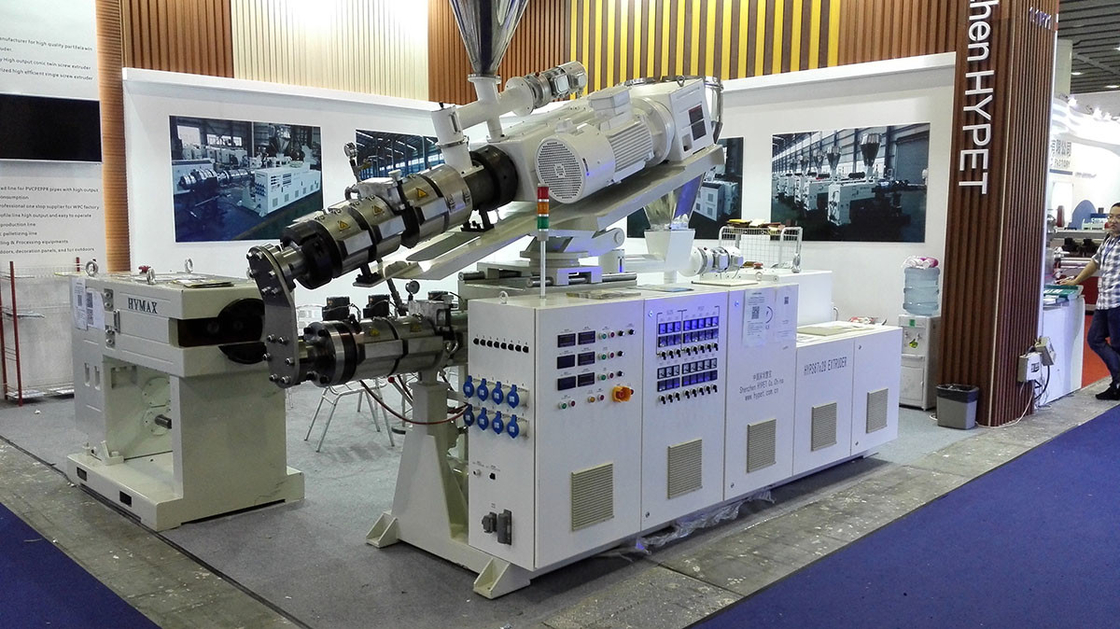 Extruder a doppia vite parallela con riduttore intergral contro-rotante per la produzione di granuli di tubi in PVC HYPS67/27