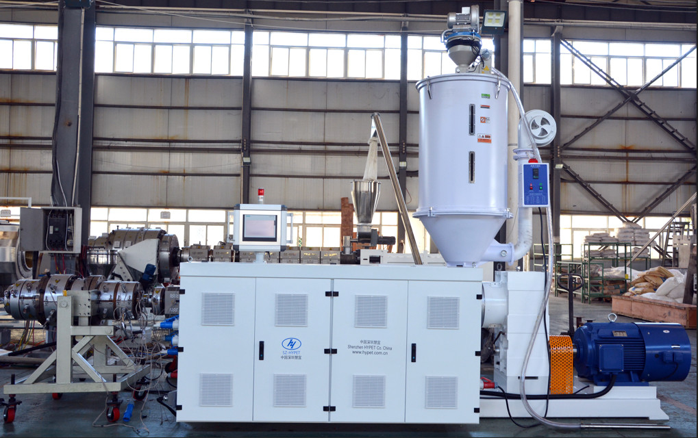 Profili di tubi ad alta efficienza per estrusori Linea PPR PE PVC estrusore estrusore a vite singola HYSJ50/34 Motore 22kw 65kg/h
