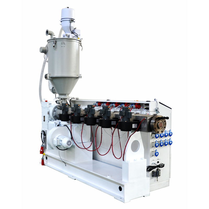 Estrusore a vite singola coestrusione in plastica PE PPR HDPE per tubo a tre strati SJ180/28 con motore da 160kw e 530kg/h