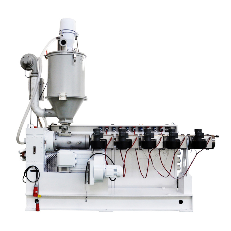 Estrusore a vite singola coestrusione in plastica PE PPR HDPE per tubo a tre strati SJ180/28 con motore da 160kw e 530kg/h