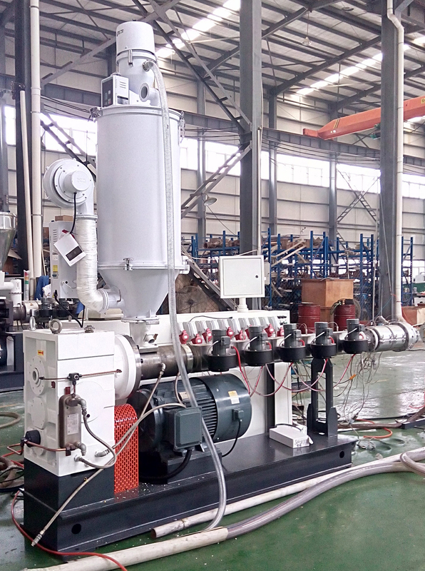 LDPE HDPE PPR ABA/ABC Composite Pipe Making Machine HYSJ60/38 55kw Plastic Single Screw Extruder 5 Zone di riscaldamento