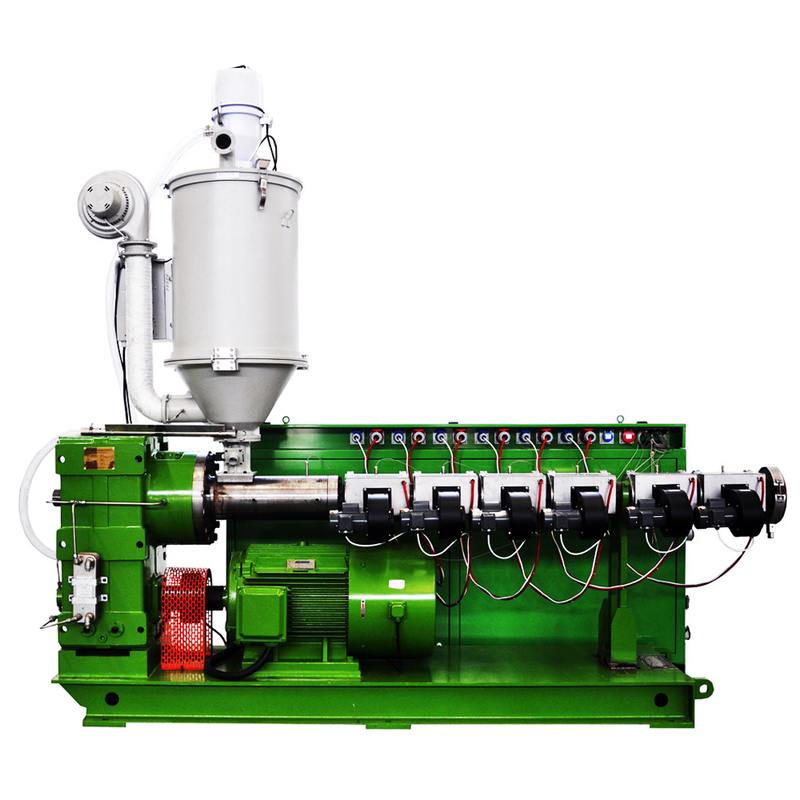 SJ90/28 45kw Motore 220kg/h Single Screw Extruder Per PPR PPH Hot Cold Water Pipe In Three Layer Double Station