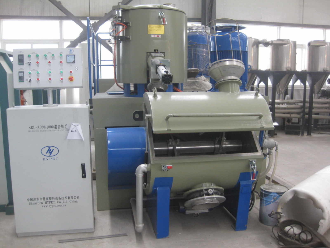 Macchina di miscelazione ad alta velocità in acciaio inossidabile 304 SRL800/2500 a freddo caldo per la miscelazione di polvere di plastica/componimento di polvere di PVC morbido