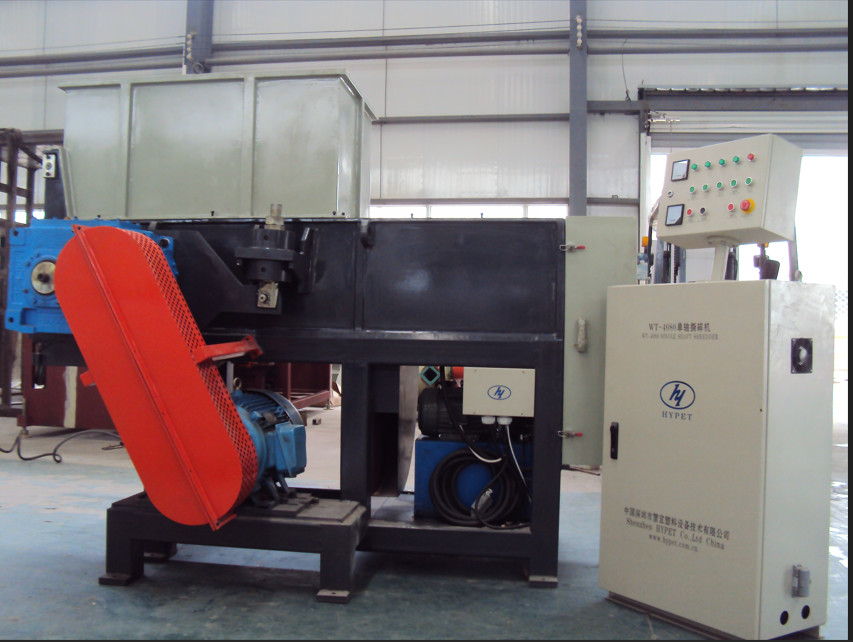 Ampiamente utilizzato multifunzione single shaft Shredder Per rifiuti di plastica in fibra di gomma a forma di grande canna spessa tubo di piastra