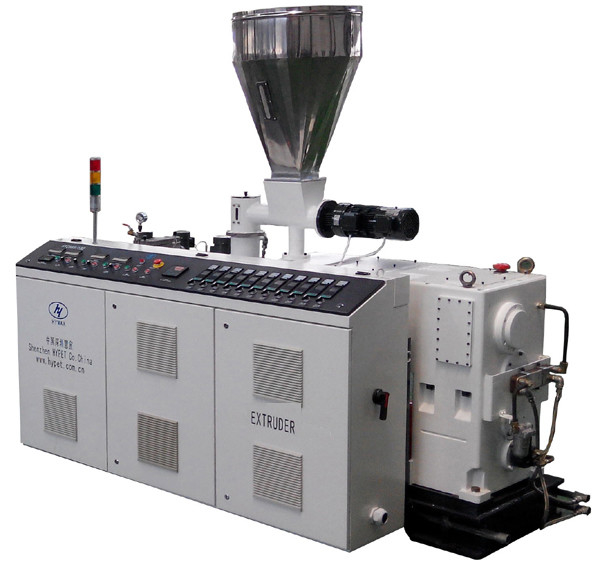 Facile utilizzo 16-50mm PVC Single Wall Corrugated Pipe Making Machine Con Conic Twin Screw Extruder HYZS51/110