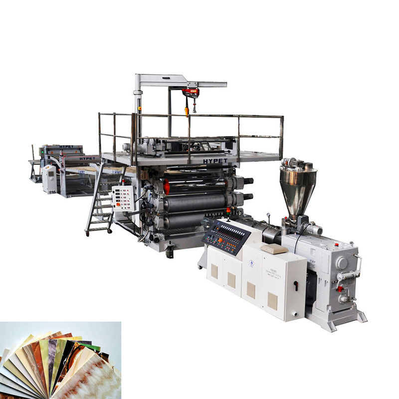 Linea di pietra di marmo artificiale dell'estrusione dello strato con l'estrusore a vite gemellato conico 80/156 3m/Min 500 - 600KG/H