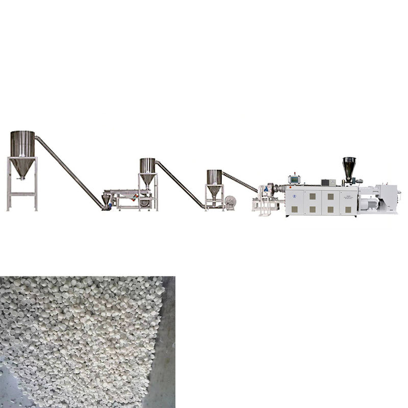 Macchina di pelletizzazione in PVC ad alta capacità Linea di produzione di granuli di riciclaggio in PVC per pellet di PVC trasparenti